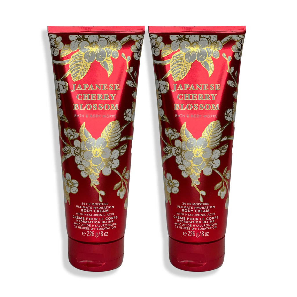 Bath & Body Works Japanese Cherry Blossom Ultimate Hydration Body Cream Gift Set — 2 x 8 oz