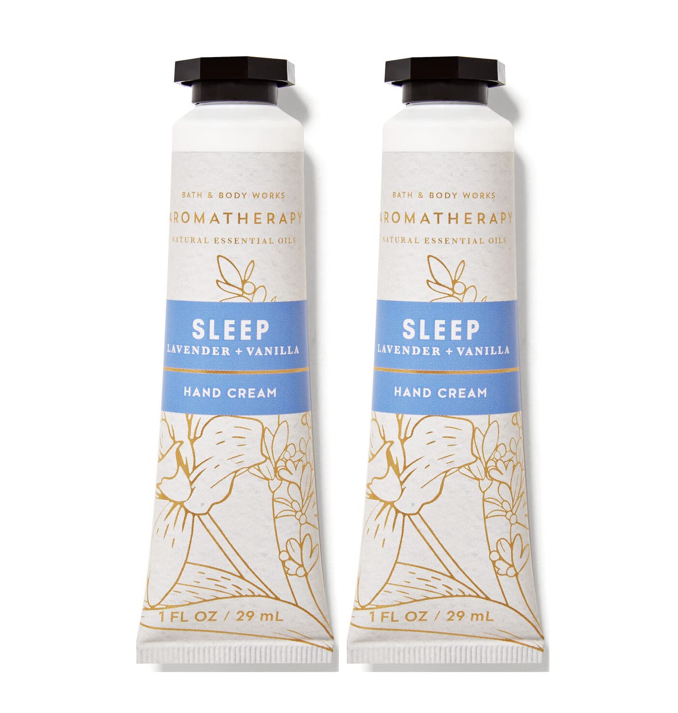 Bath & Body Works Lavender Vanilla Hydrating Hand & Body Cream – 2-Pack, 1 oz Each