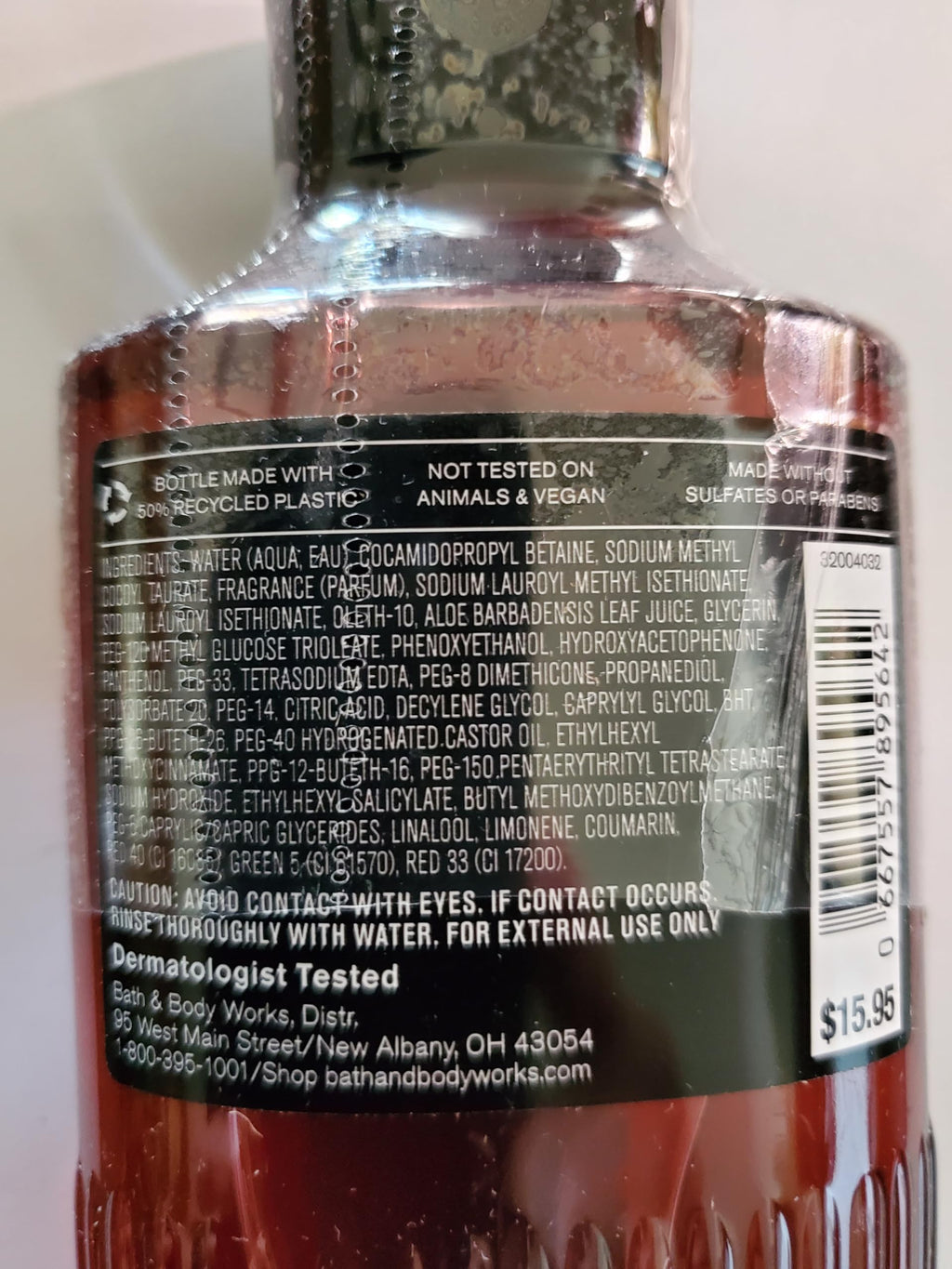 Bath & Body Works Men's Bourbon 3-in-1 Wash + Body Cream Set (2-Piece)