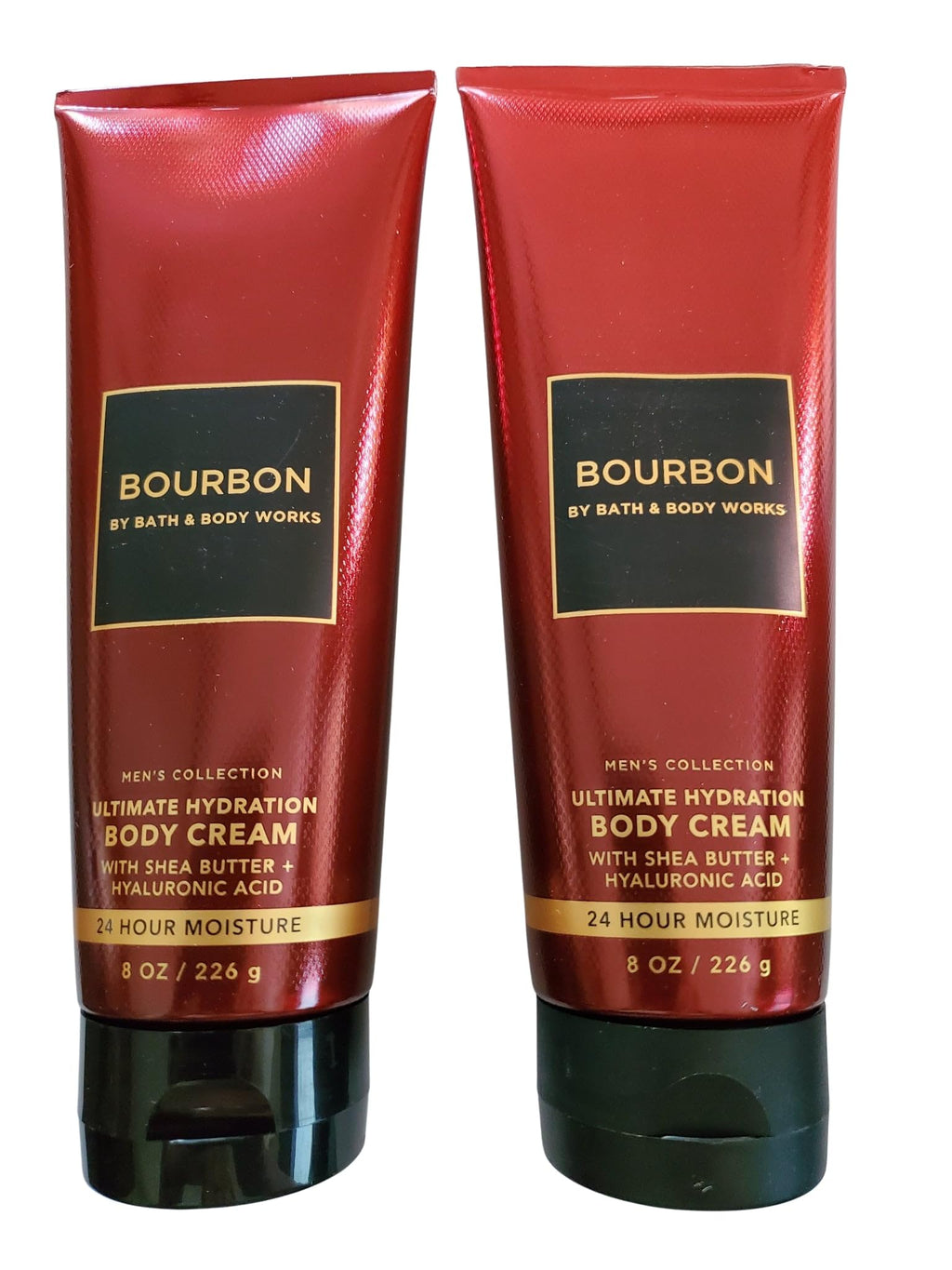 Bath & Body Works Men's Bourbon Ultimate Hydration Body Cream 8oz – 2-Pack