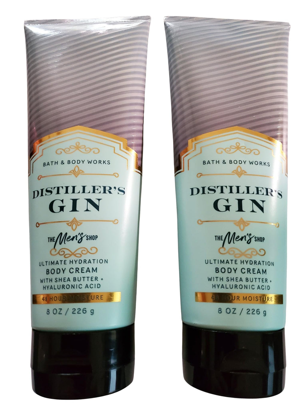 Bath & Body Works Men's Distiller's Gin Ultimate Hydration Body Cream 8 oz | Pack of 2
