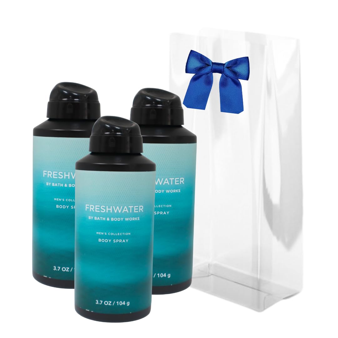 Bath & Body Works Men’s Freshwater Gift Pack - Deodorizing Body Spray Lot of 3