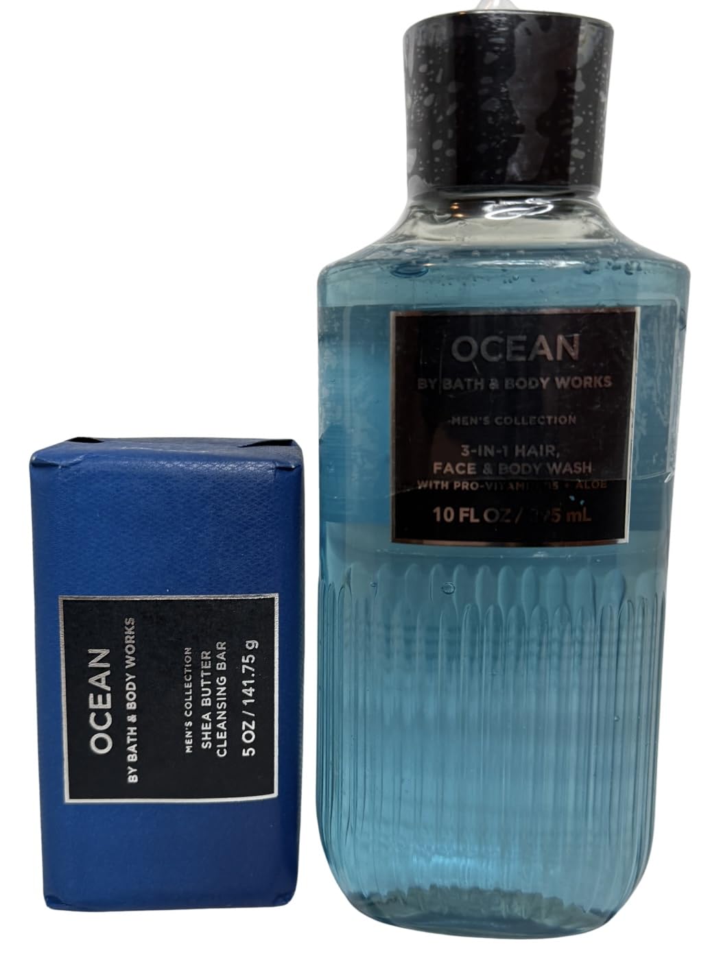 Bath & Body Works Men's Ocean 3-in-1 Wash + Shea Butter Bar – 10 oz + 5 oz