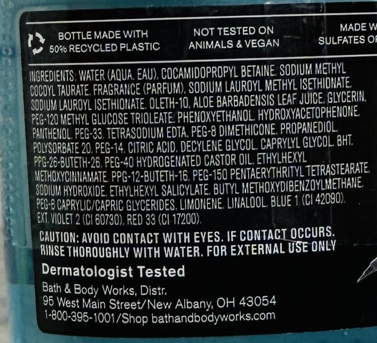 Bath & Body Works Men's Ocean 3-in-1 Wash + Shea Butter Bar – 10 oz + 5 oz