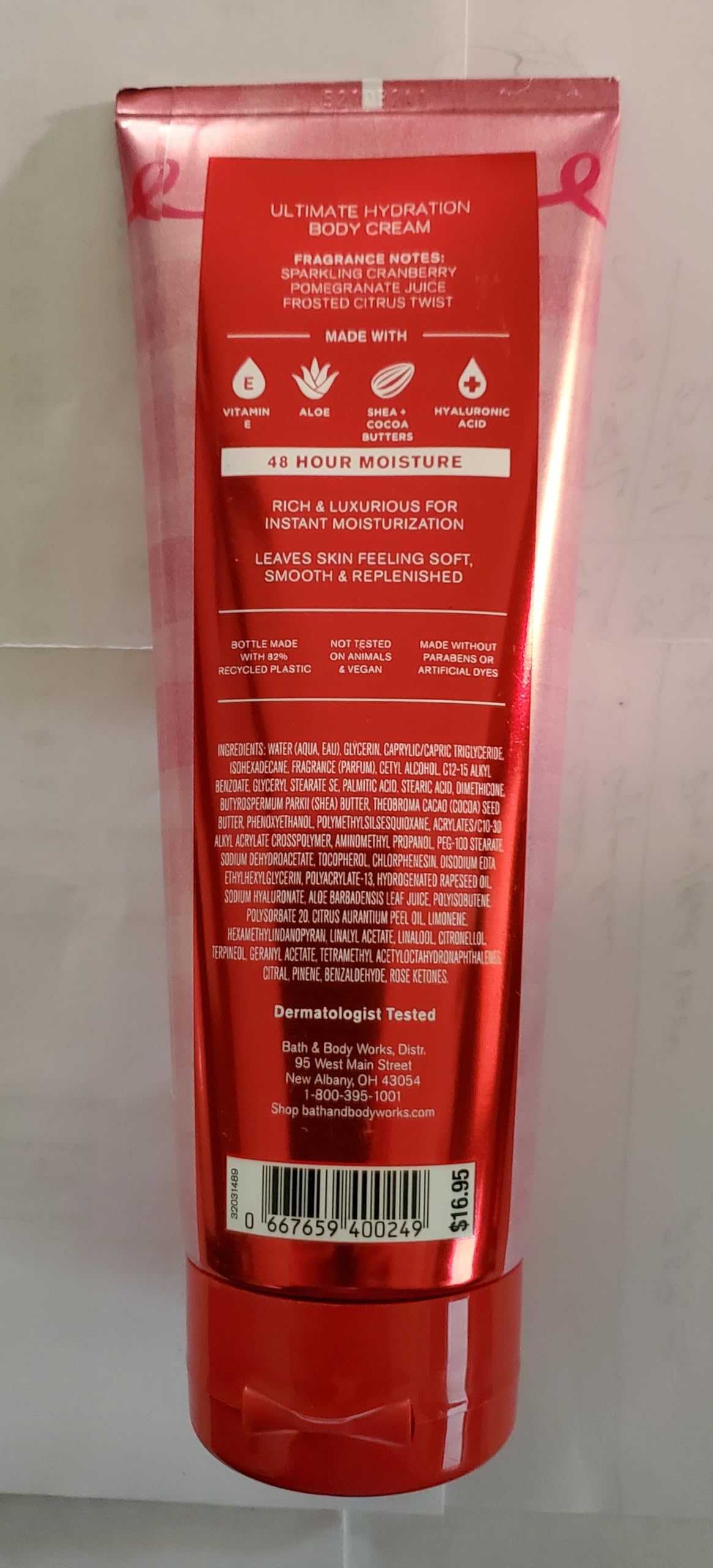 Bath & Body Works Mrs Claus 3-Piece Shower Gel, Lotion & Hydration Cream Set