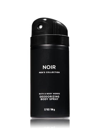 Bath & Body Works Noir Men's Collection 3-Piece Set | 2-in-1 Hair + Body Wash, Deodorizing Body Spray & Ultra Shea Cream