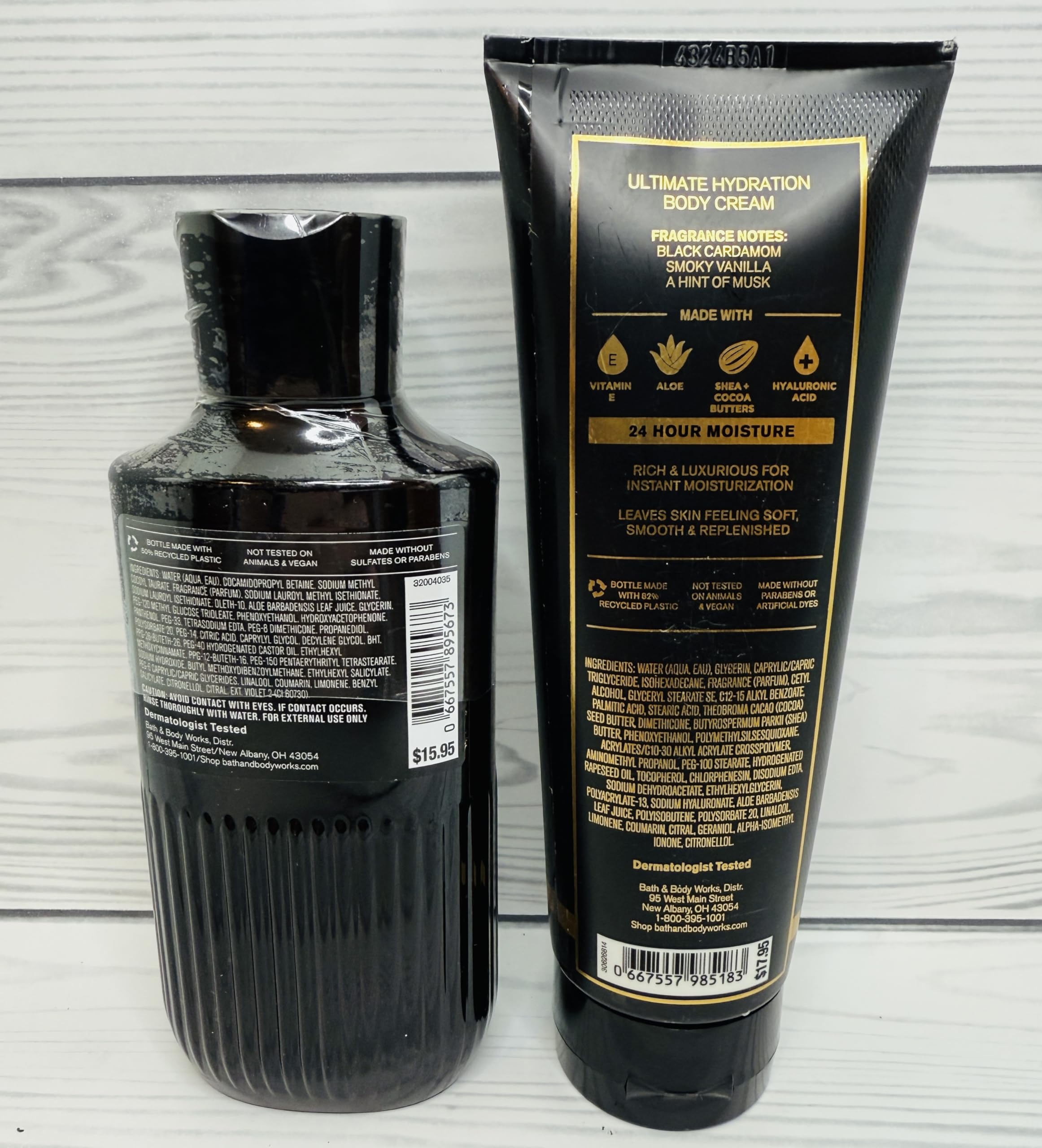 Bath & Body Works Noir Ultimate Hydration Body Cream & Body Wash – 2-Piece Set
