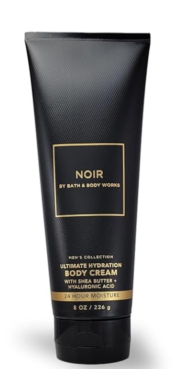 Bath & Body Works Noir Ultimate Hydration Ultra Shea Body Cream 8 Oz – 2 Pack (Men)