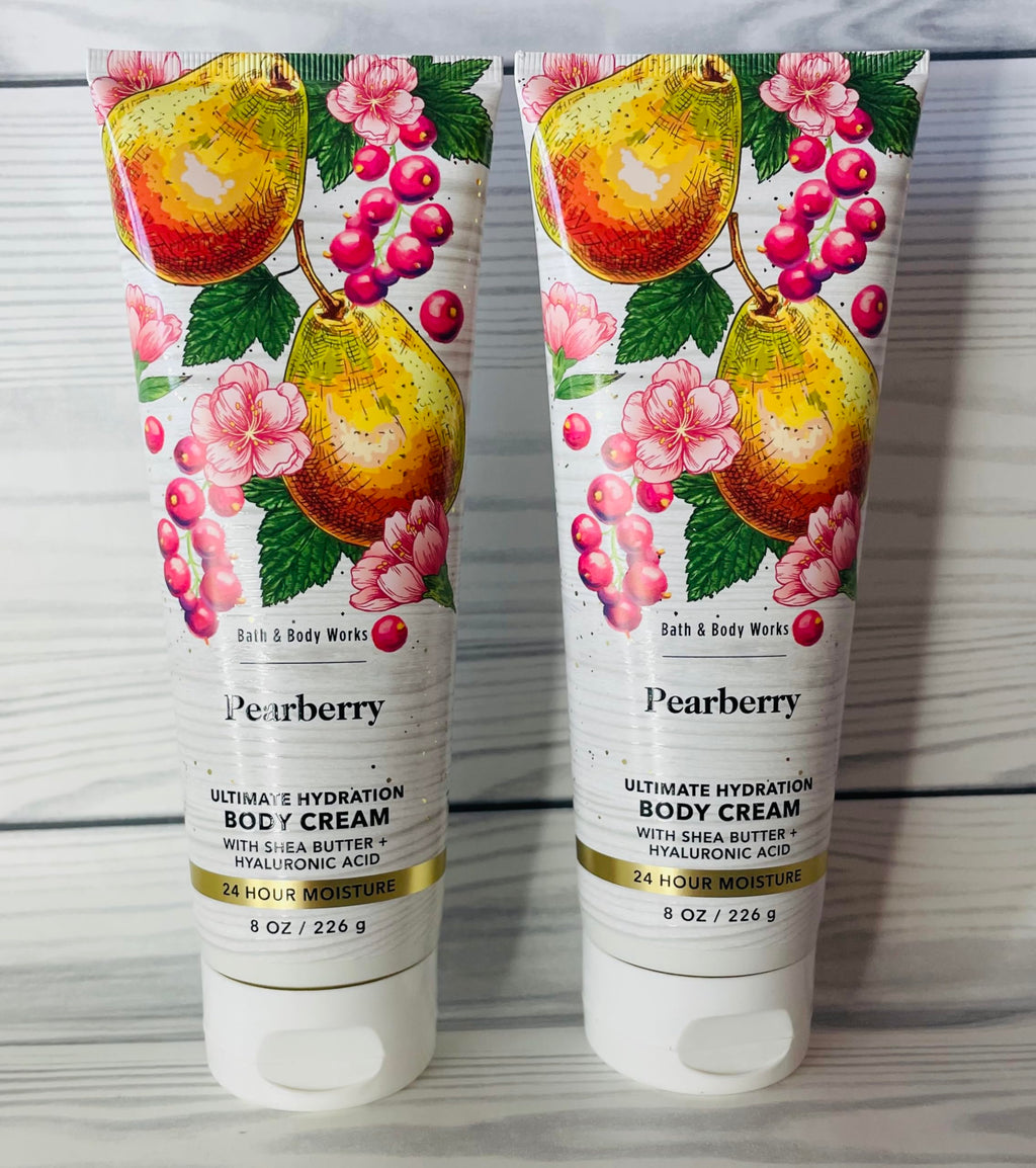 Bath & Body Works Pearberry Ultimate Hydration Body Cream – Pack of 2 (8 oz each)