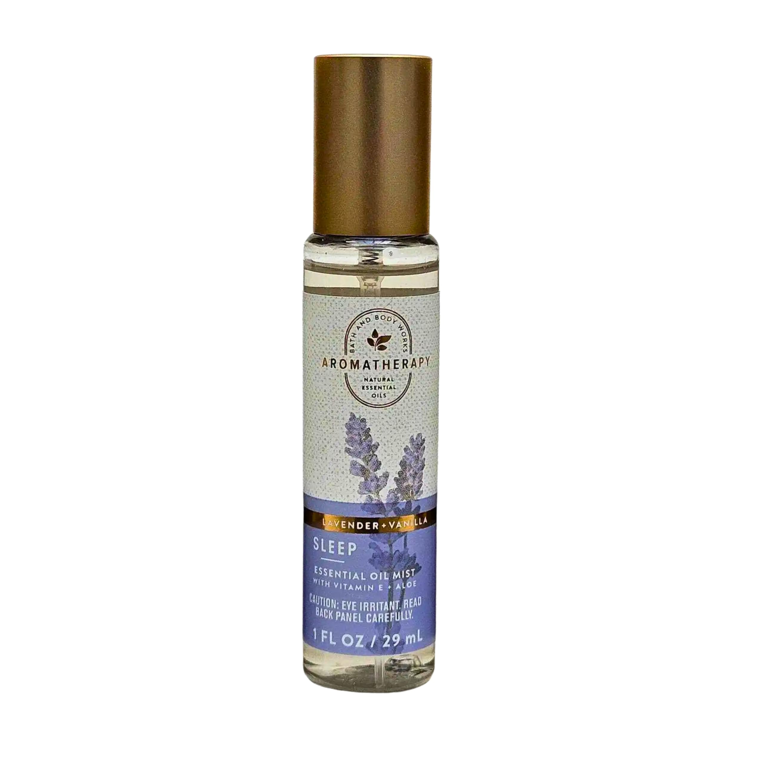 Bath & Body Works Pillow Body Mist Lavender & Vanilla – 1oz | Calming Pillow Fragrance