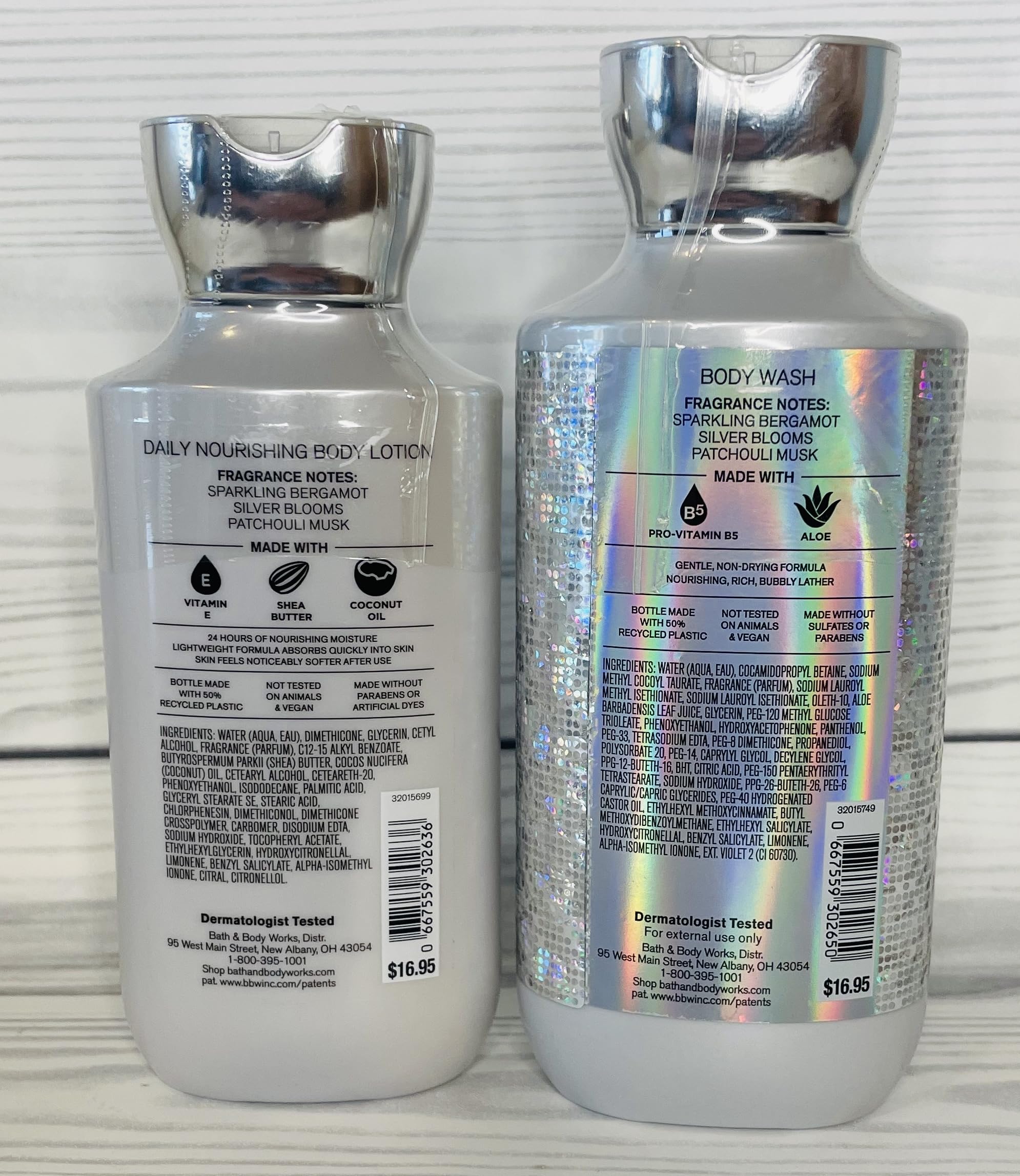 Bath & Body Works Platinum Body Lotion & Body Wash 2-Piece Set