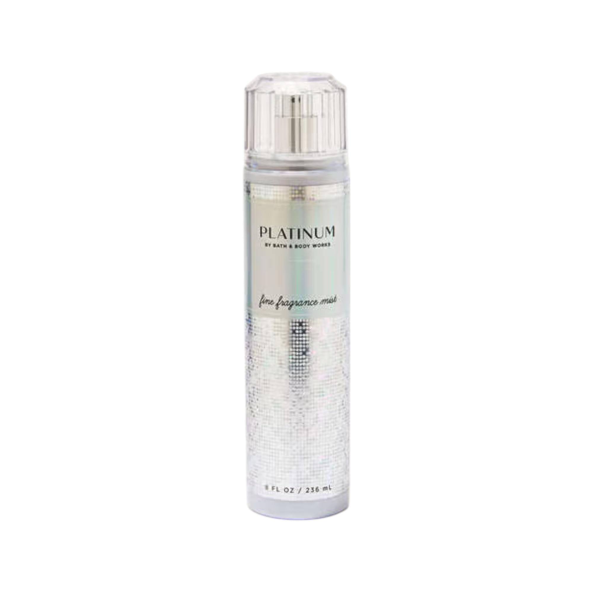 Bath & Body Works Platinum Fine Fragrance Mist – 8 oz | Sparkling Bergamot, Silver Blooms & Patchouli Musk