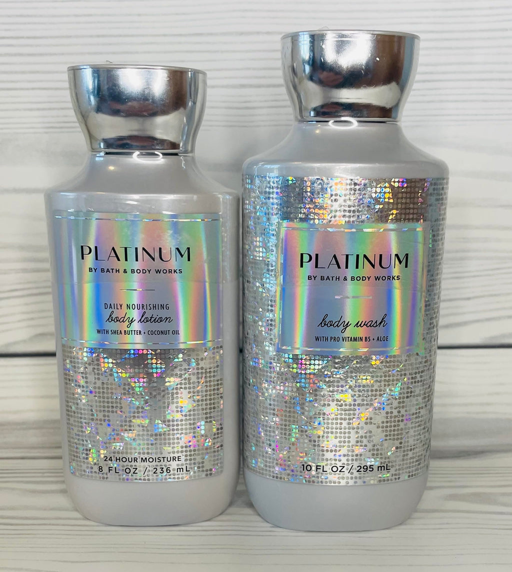 Bath & Body Works Platinum Body Lotion & Body Wash 2-Piece Set
