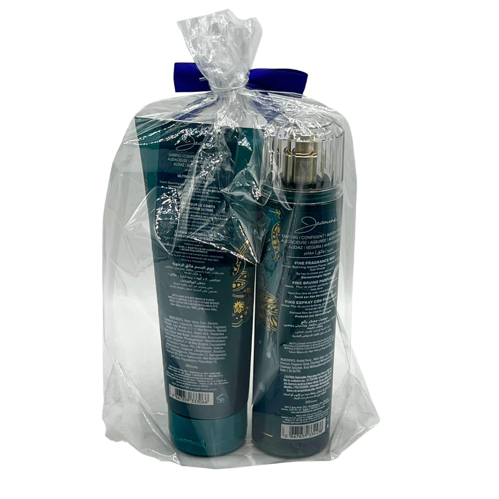 Bath & Body Works Princess Jasmine Gift Set – Fine Fragrance Mist & Hydration Cream