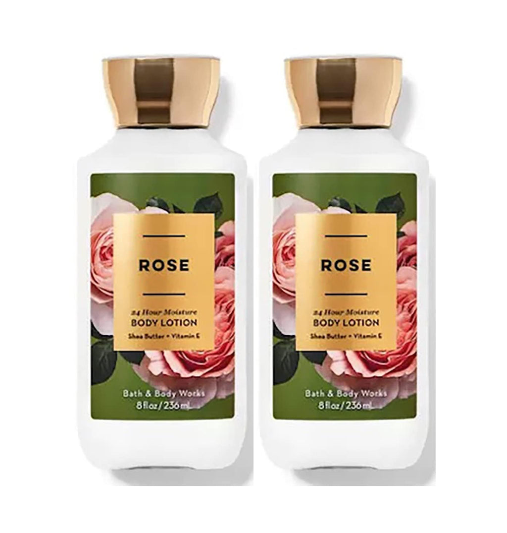 Bath & Body Works Rose Super Smooth Body Lotion Set (8 oz x 2) – Gift for Women