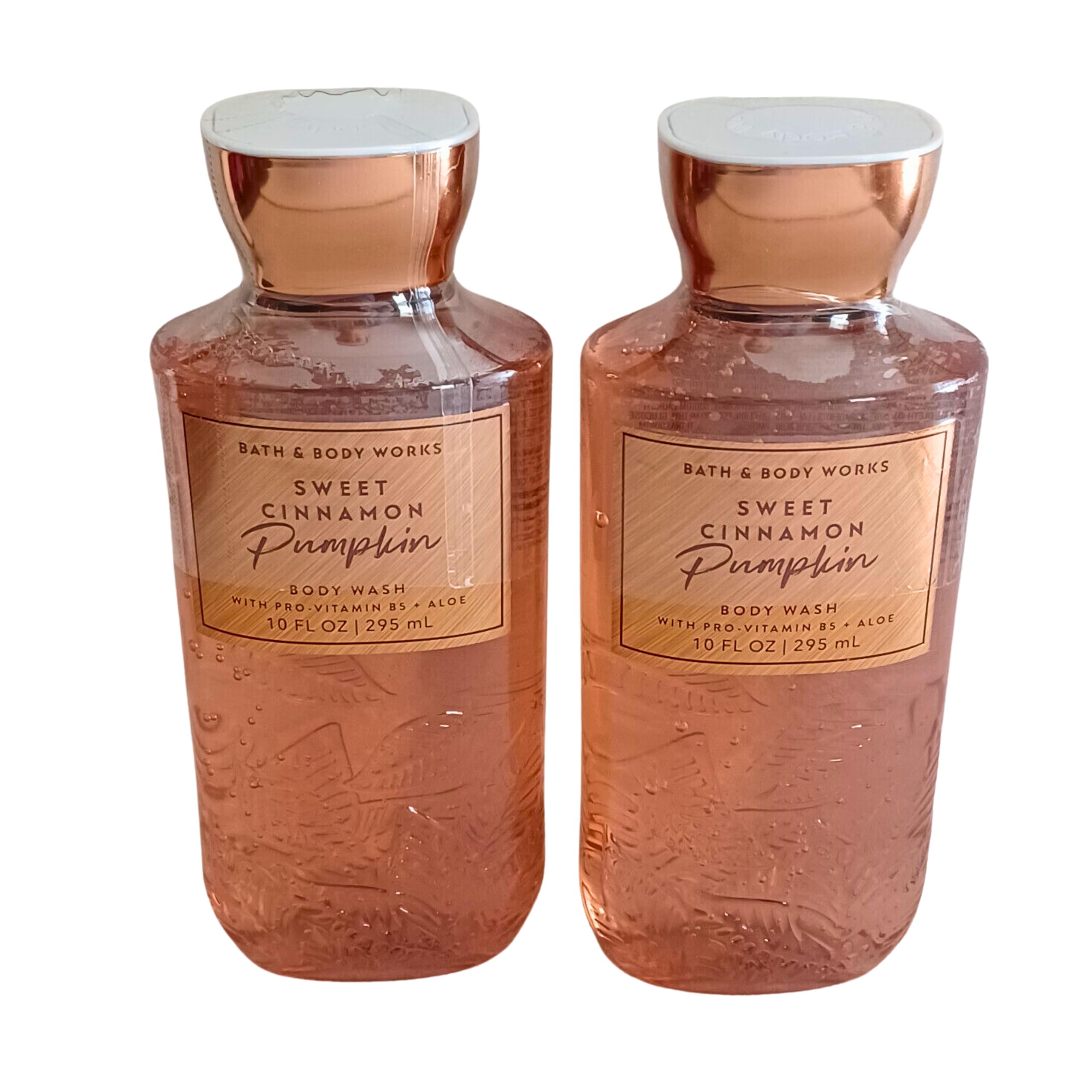 Bath & Body Works Shea + Vitamin E Shower Gel Set – 2 x 10 oz, Sweet Cinnamon Pumpkin