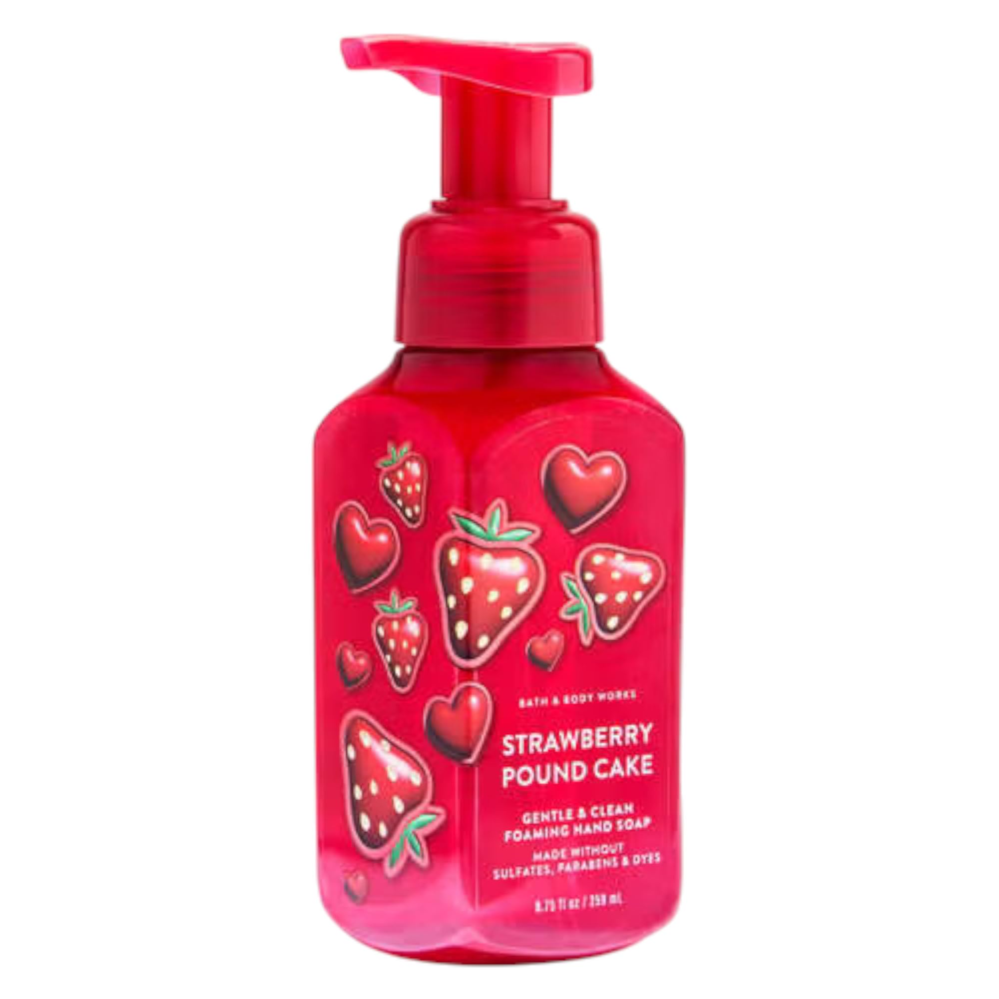 Bath & Body Works Strawberry Pound Cake Gentle Foaming Hand Soap 8.75 oz