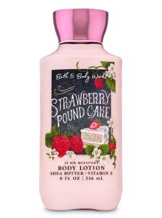 Bath & Body Works Strawberry Pound Cake Daily Trio – Shower Gel, Fine Fragrance Mist & Body Lotion