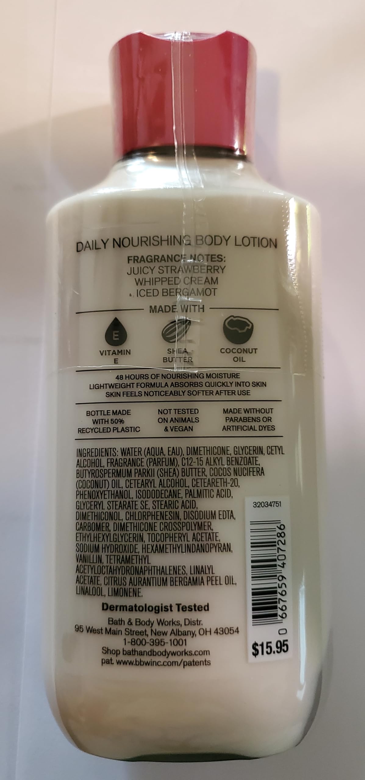 Bath & Body Works Strawberry Snowflakes 3-Piece Body Wash, Lotion & Hydration Cream Set