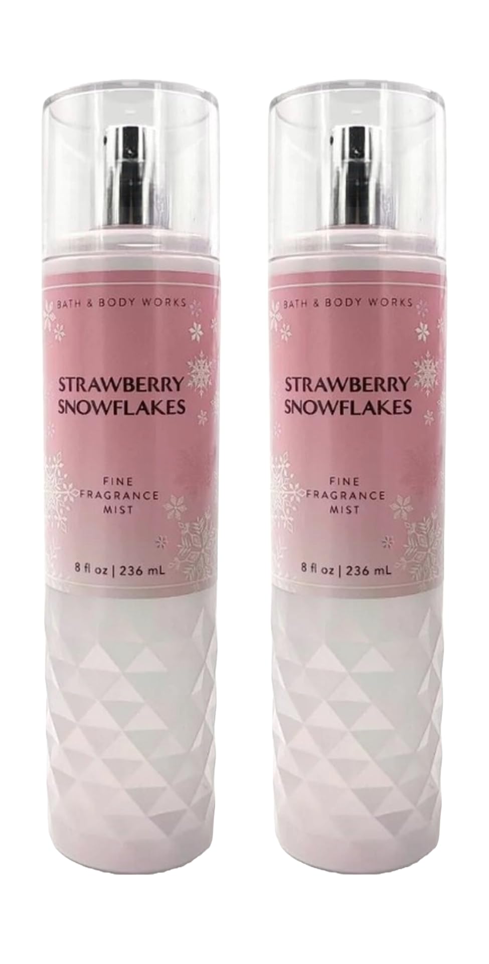 Bath & Body Works Strawberry Snowflakes Fine Fragrance Mist Gift Set — 8 oz x 2