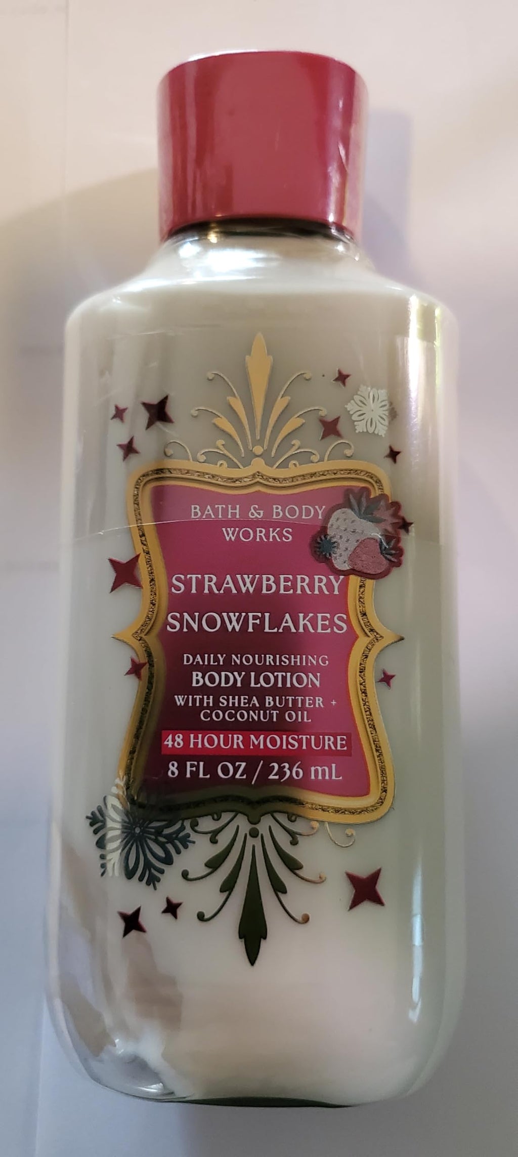 Bath & Body Works Strawberry Snowflakes 3-Piece Body Wash, Lotion & Hydration Cream Set