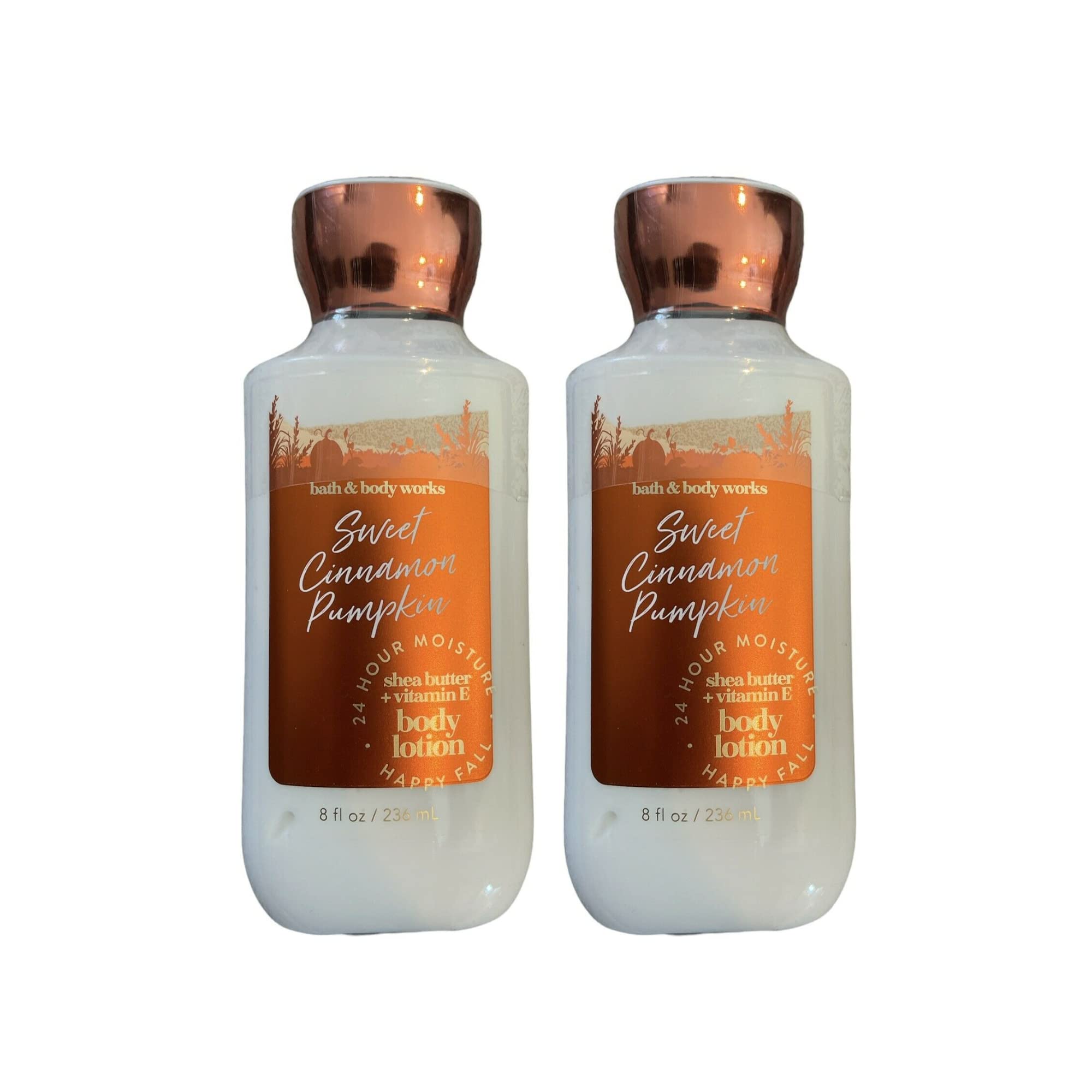 Bath & Body Works Gift Set of 2 – Sweet Cinnamon Pumpkin Lotion, 8 Fl Oz Each
