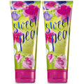 Bath & Body Works Sweet Pea Ultra Shea Body Cream – 2 x 8 oz, 24-Hour Moisture