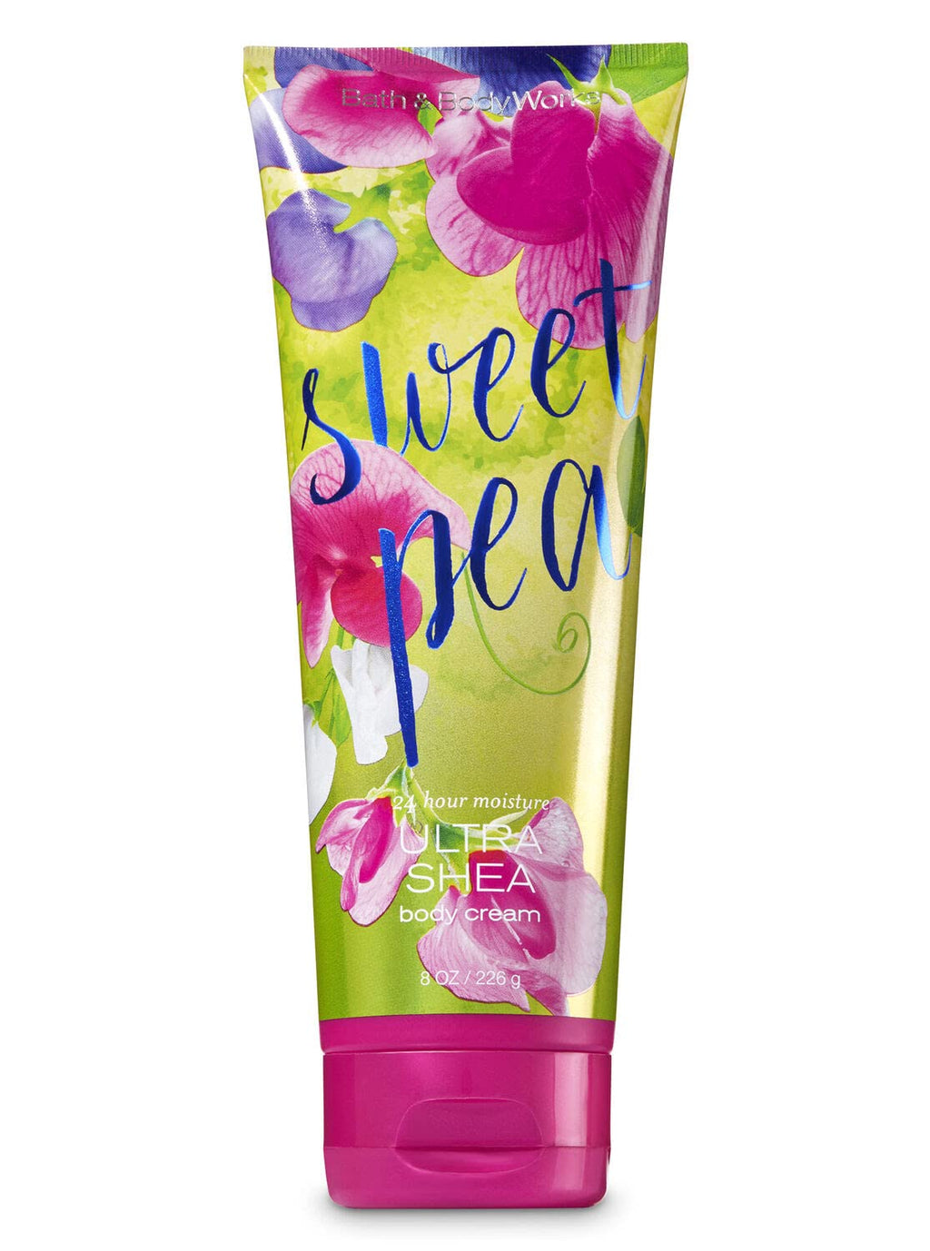 Bath & Body Works Sweet Pea Ultra Shea Body Cream – 2 x 8 oz, 24-Hour Moisture