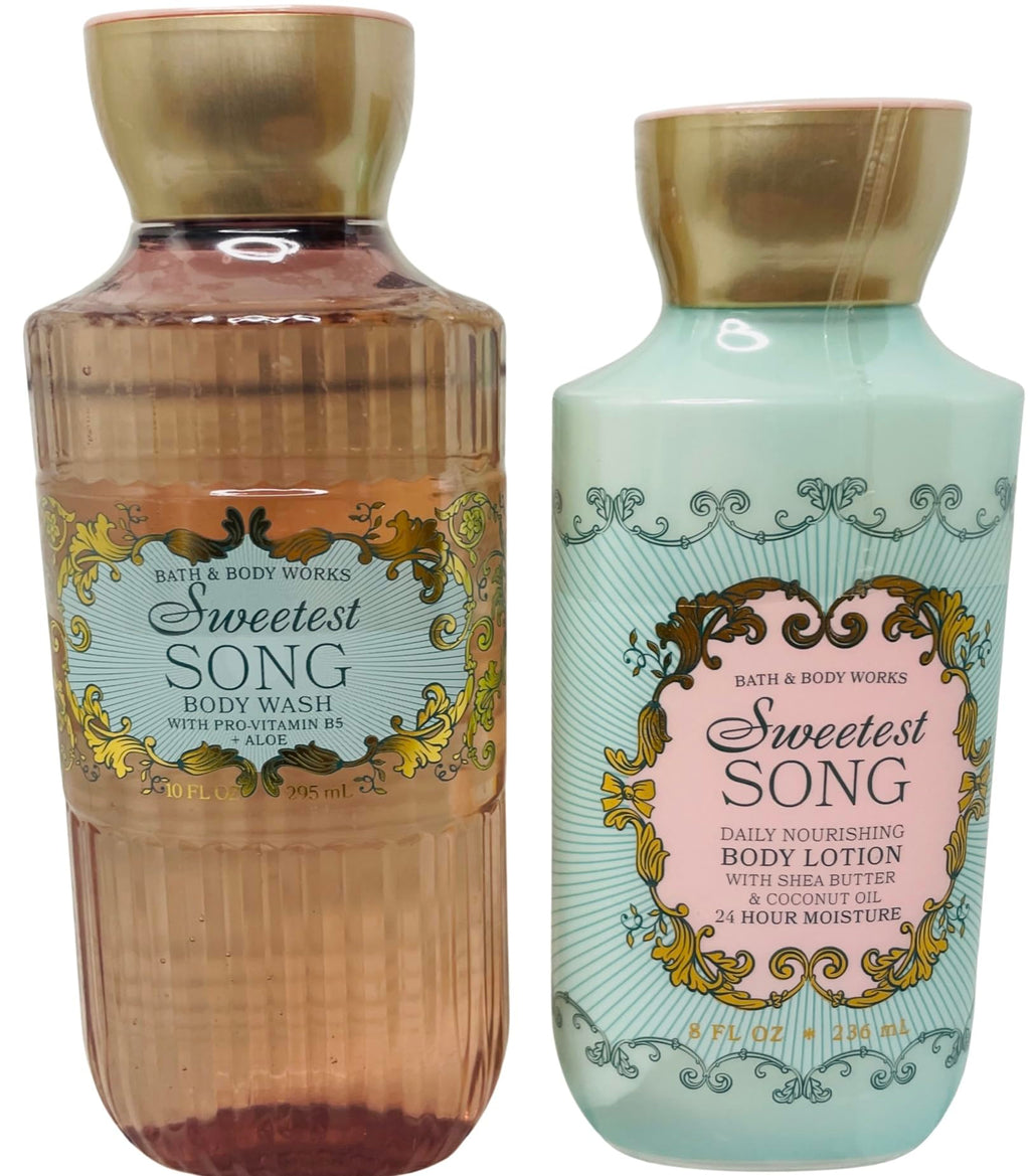 Bath & Body Works Body Sweetest Song Lotion & Gel Wash 2-Piece Set