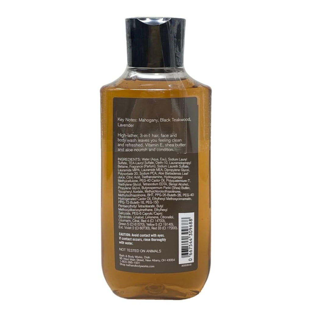 Bath & Body Works Teakwood Ultra Shea Body Cream + 3-in-1 Teakwood Wash Bundle | Men's Collection