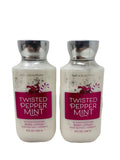 Bath & Body Works Twisted Peppermint 2-Pack Super Smooth Body Lotion 8 Oz