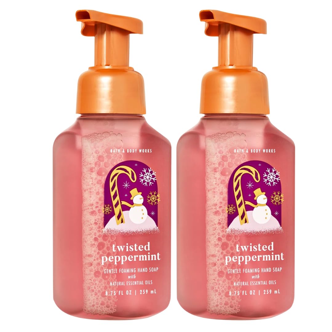 Bath & Body Works Gentle Foaming Hand Soap Twisted Peppermint (2-Pack)