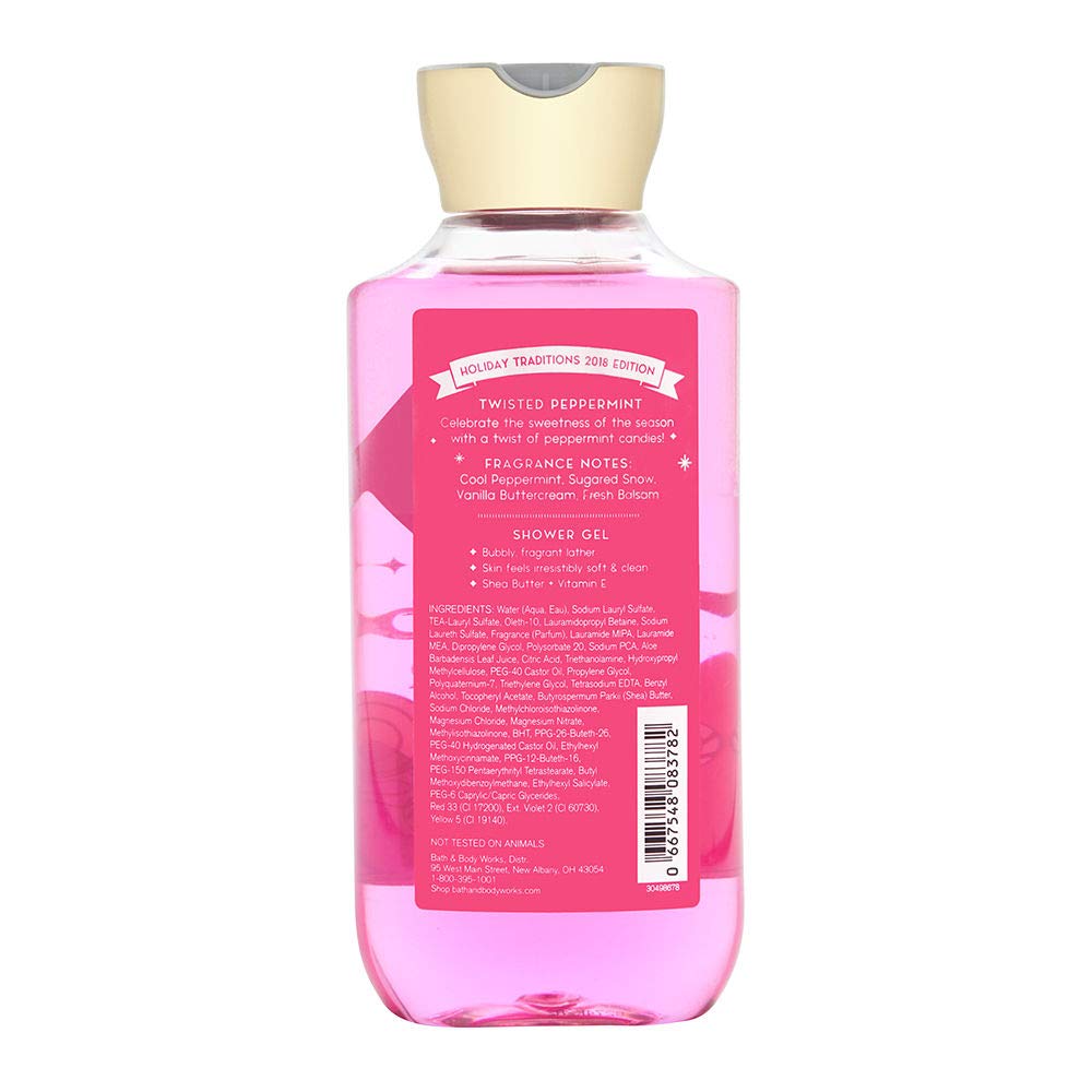 Bath & Body Works Twisted Peppermint Shower Gel – 10 oz