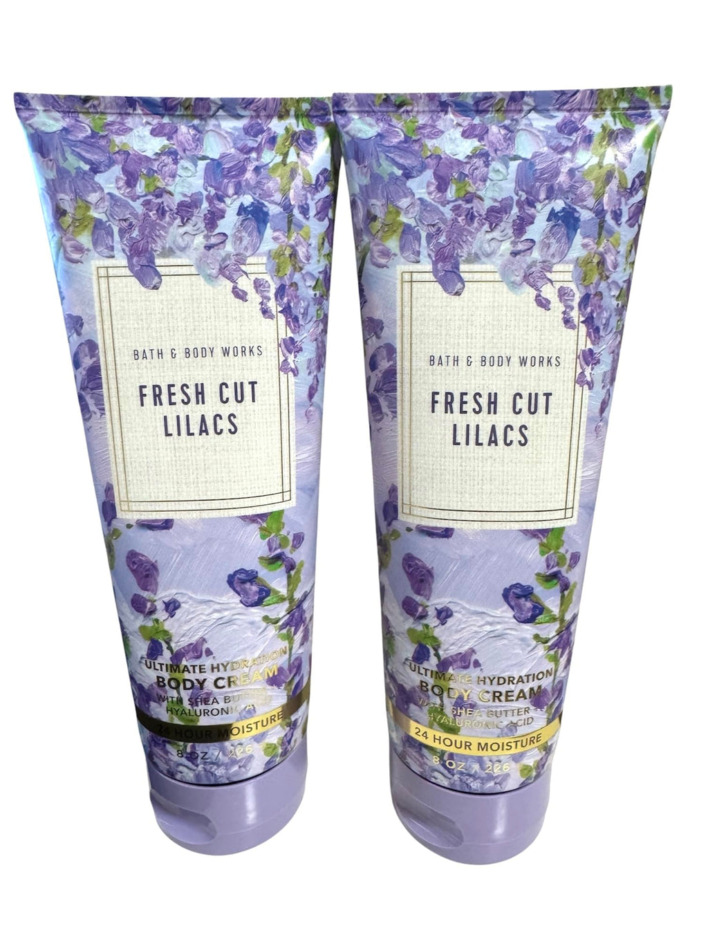 Bath & Body Works Ultimate Hydration Body Cream 8oz Twin Pack – Fresh Cut Lilacs