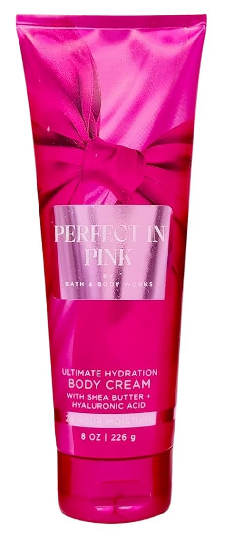 Bath & Body Works Ultimate Hydration Body Cream Gift Set for Women – 8 oz, Perfect in Pink