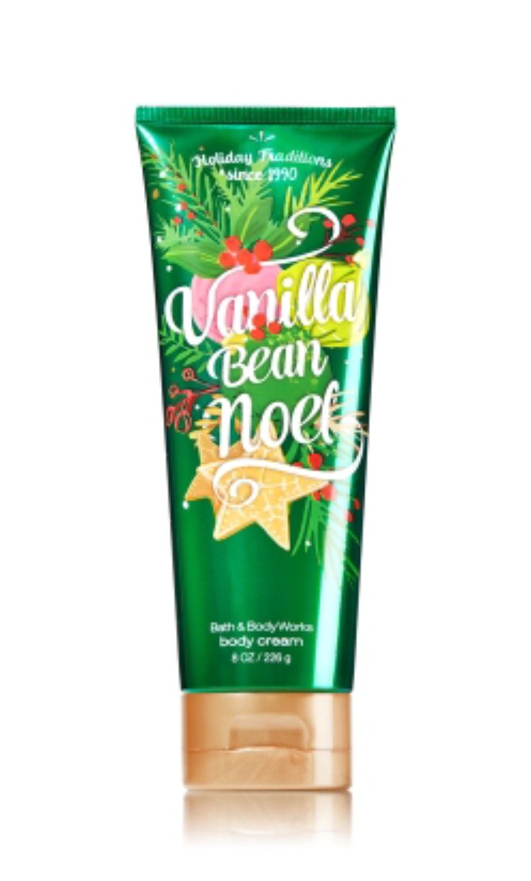 Bath & Body Works Vanilla Bean Noel Body Cream 8 oz – Pack of 3
