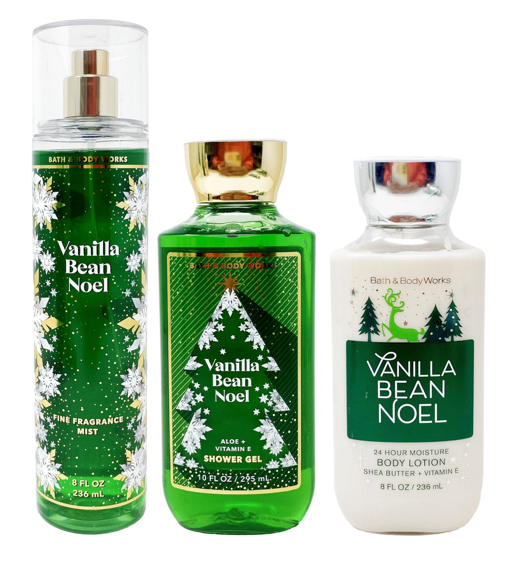 Bath & Body Works Vanilla Bean Noel 3-Piece Set | Winter 2020 Daily Trio