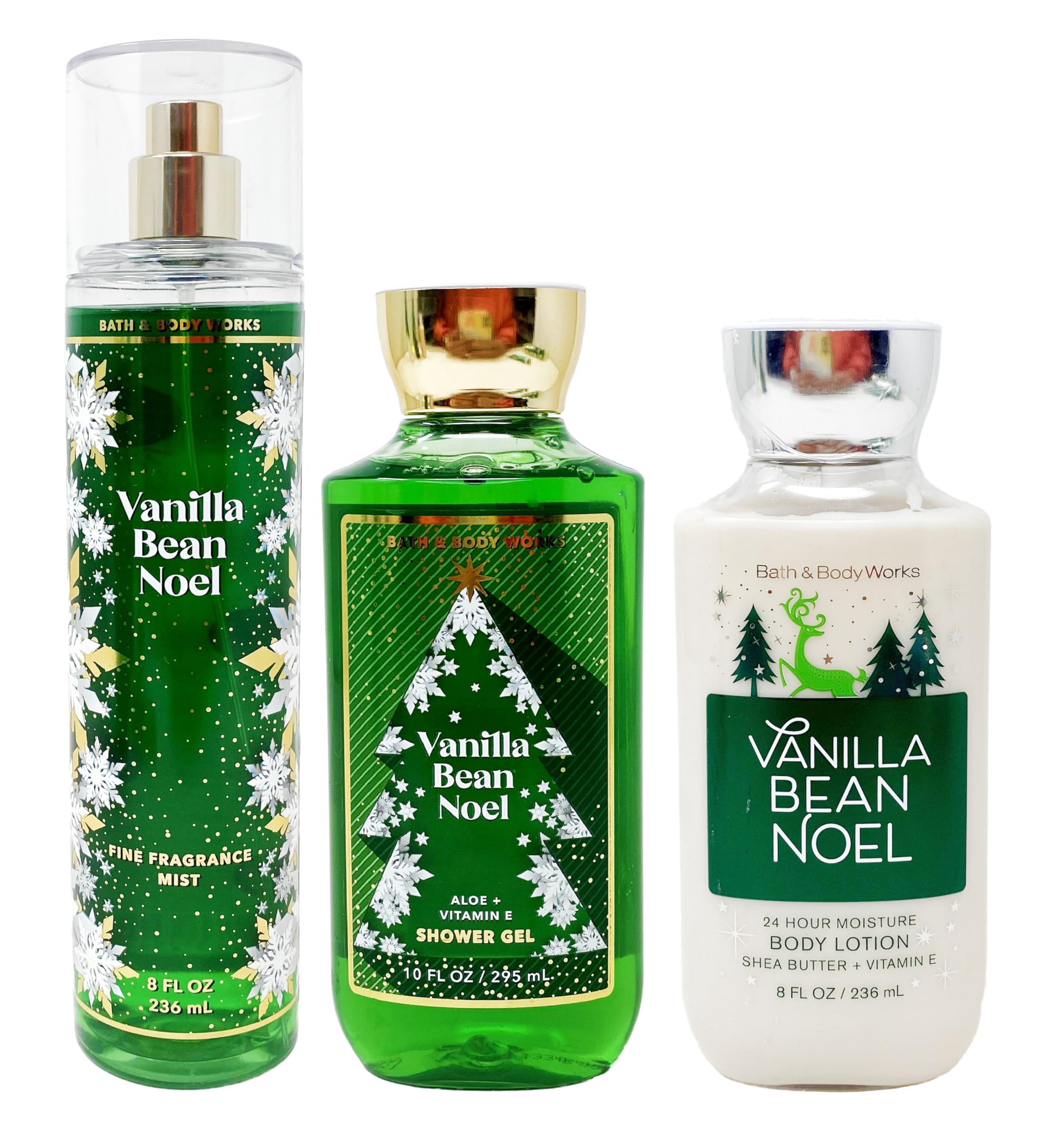 Bath & Body Works Vanilla Bean Noel 3-Piece Set | Winter 2020 Daily Trio