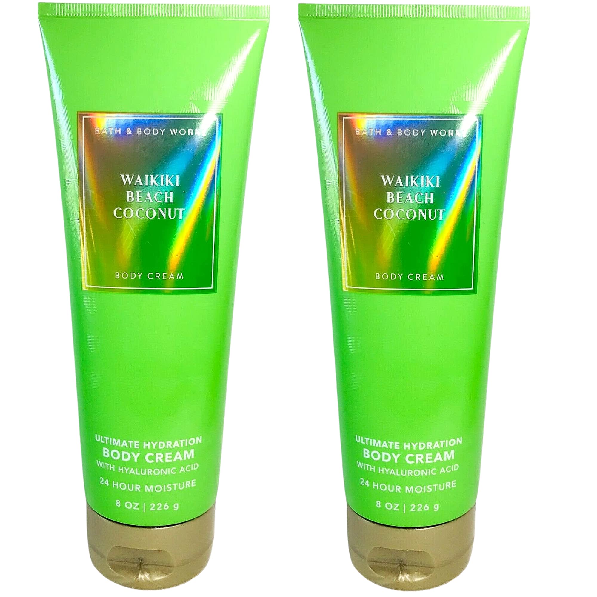 Bath & Body Works Waikiki Beach Coconut 2-Pack Ultimate Hydration Body Cream – 8 oz Each