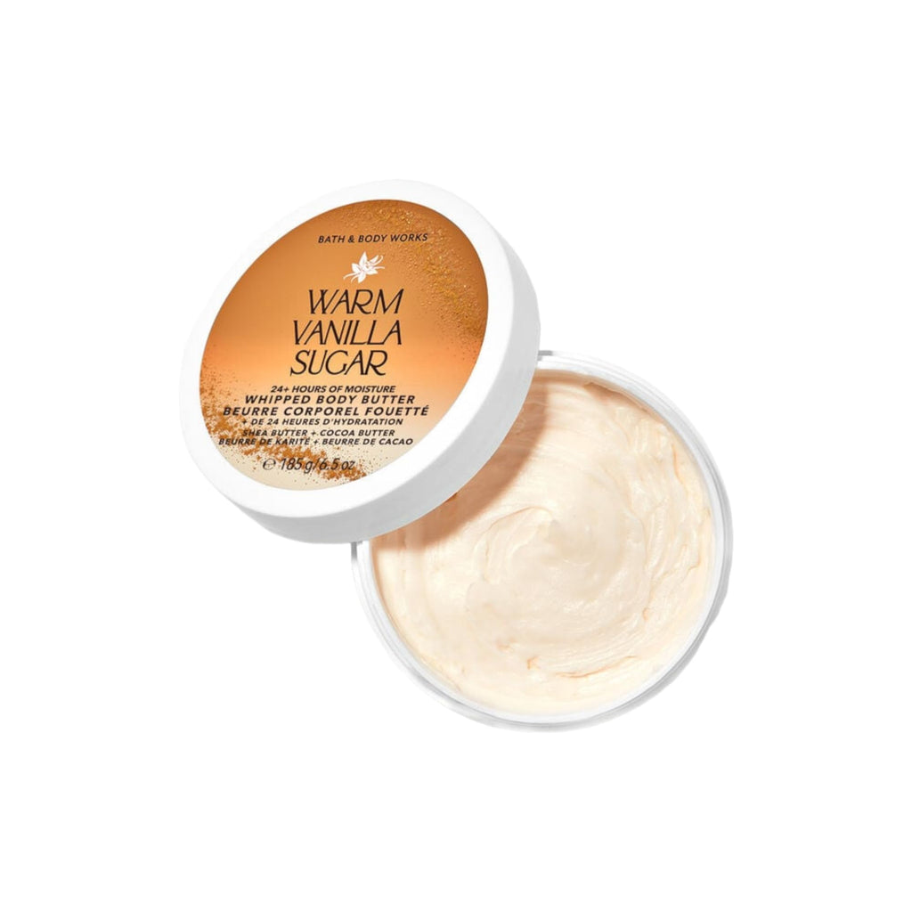 Bath & Body Works 24+ Hours Moisture Body Butter with Shea & Cocoa Butter – 6.5 oz – Warm Vanilla Sugar