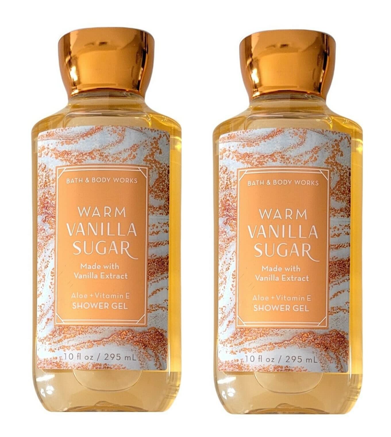 Bath & Body Works Warm Vanilla Sugar Shower Gel 2-Pack Gift Set – 10 oz