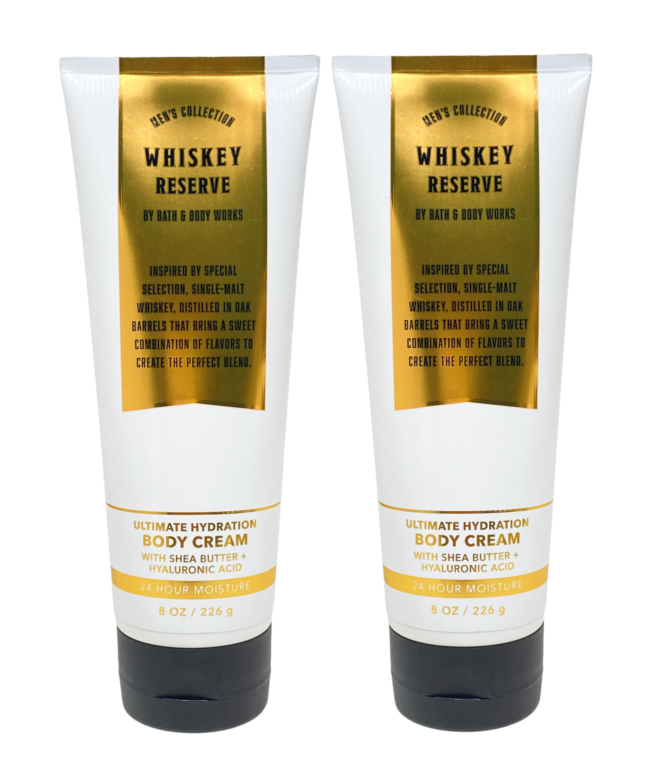 Bath & Body Works Whiskey Reserve Ultimate Hydration Ultra Shea Cream – 2 Pack, 8 oz each