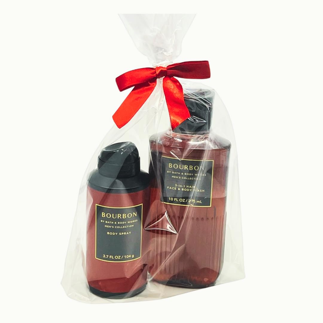 Bath & Body Works Bourbon for Men Gift Set – Full-Size Body Wash & Body Spray