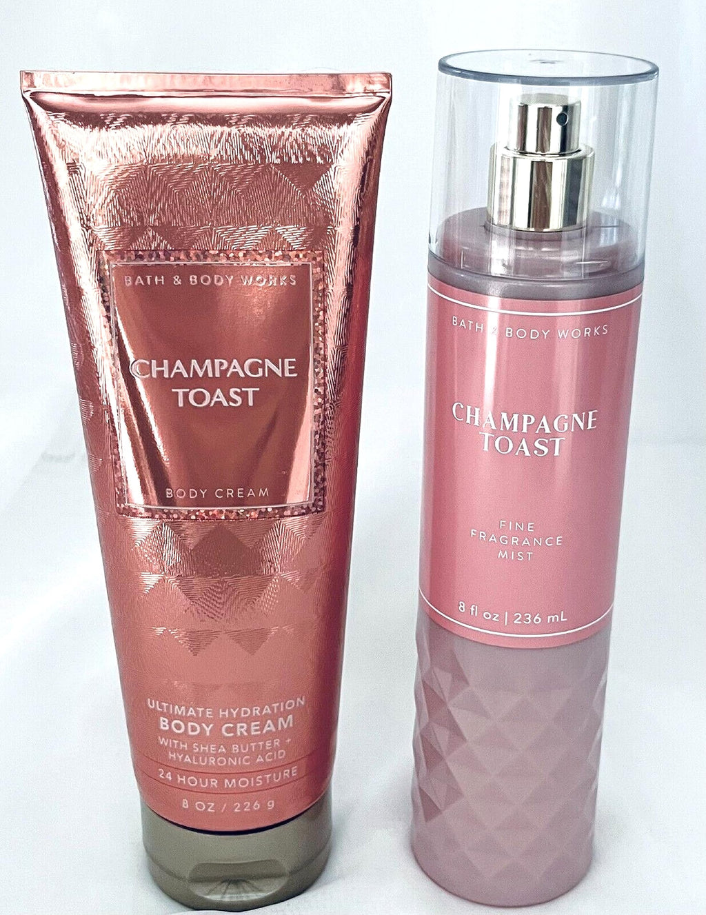 Bath and Body Works Champagne Toast: Fine Fragrance Mist & Ultra Shea Body Cream – Full Size 2019