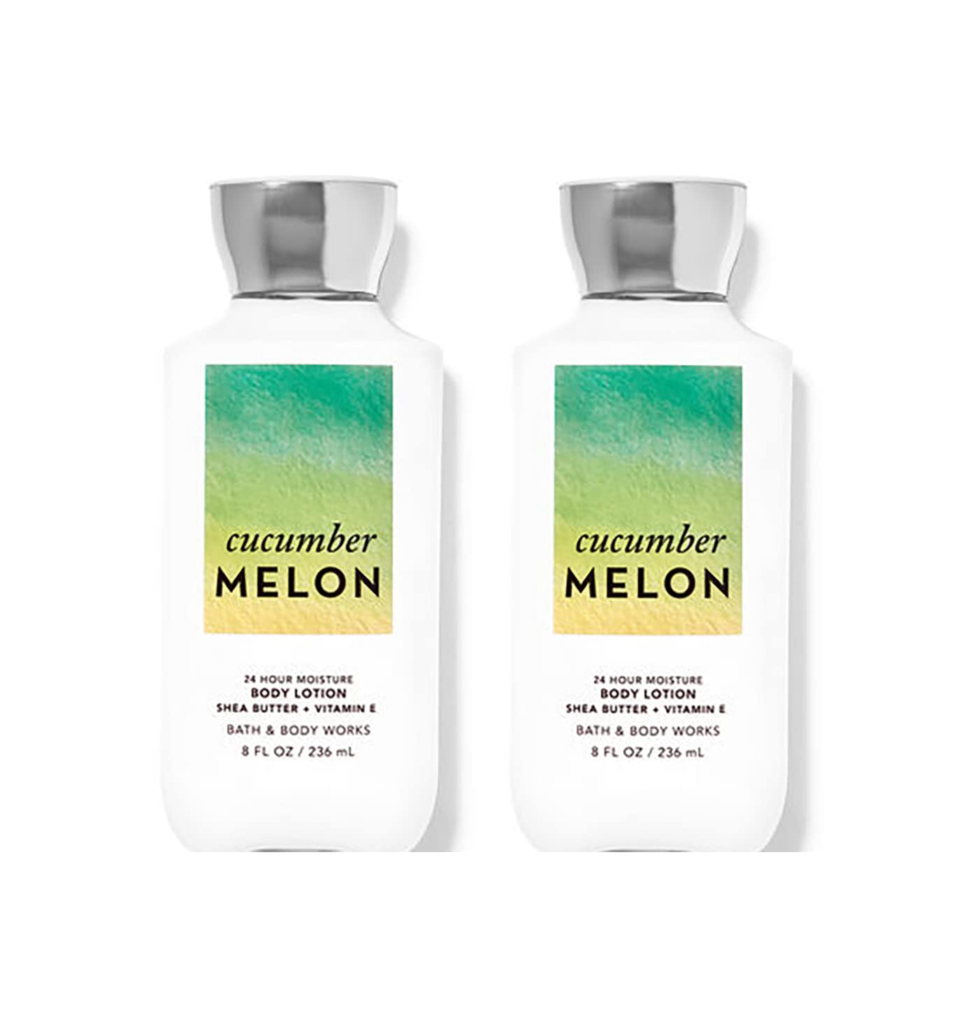 Bath & Body Works Cucumber Melon Super Smooth Body Lotion 8 Oz - 2 Pack