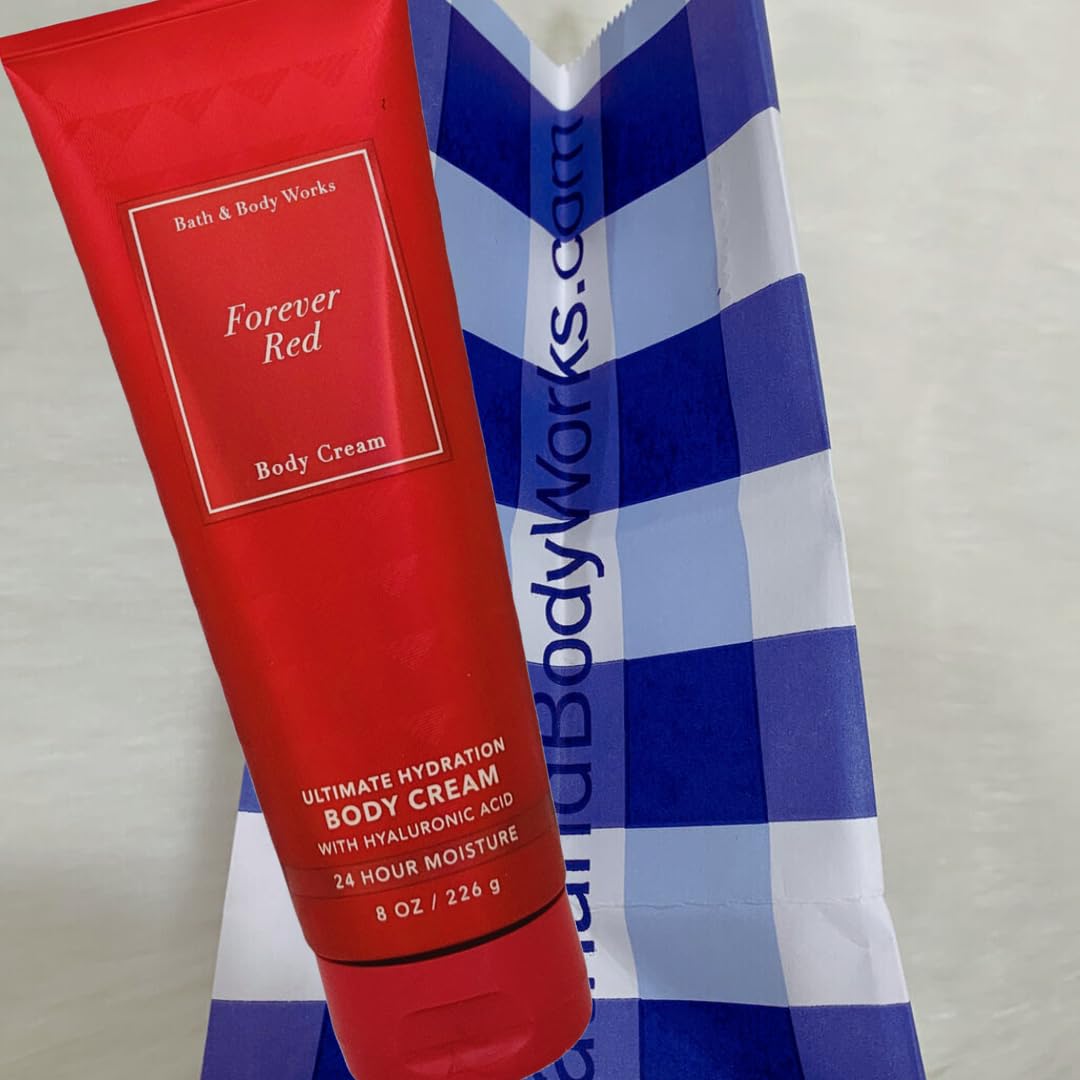 Bath & Body Works Forever Red Ultra Shea Cream — 8 oz (Packaging Variations)