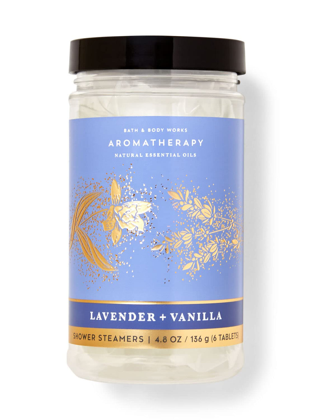 Bath & Body Works Shower Steamers – Lavender + Vanilla, 4.8 oz Bottle, 6 Tablets (Pick Your Scent)