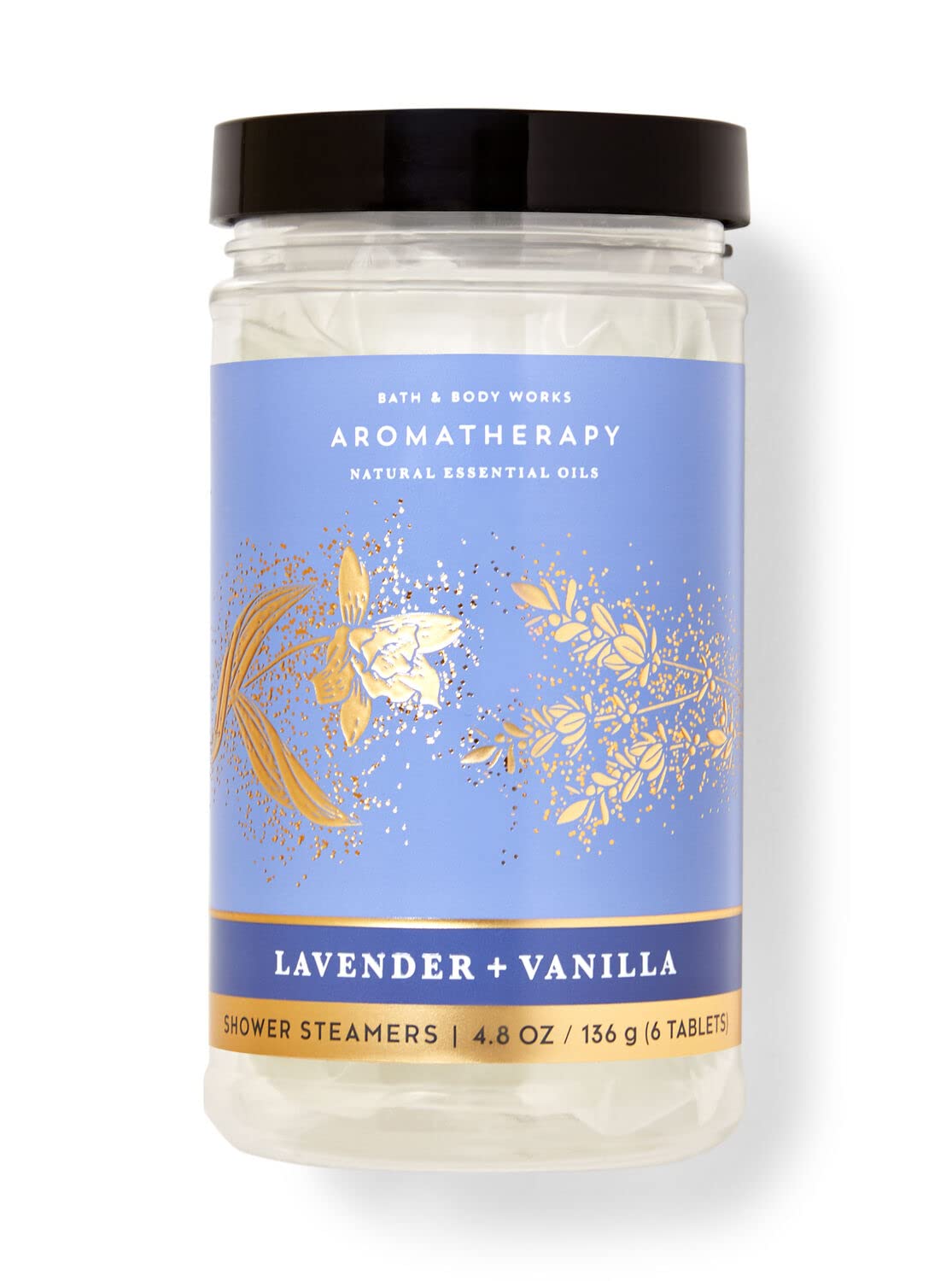 Bath & Body Works Shower Steamers – Lavender + Vanilla, 4.8 oz Bottle, 6 Tablets (Pick Your Scent)