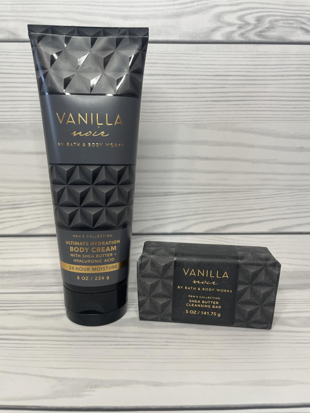 Bath & Body Works Vanilla Noir Hydration Duo: Cream & Bar
