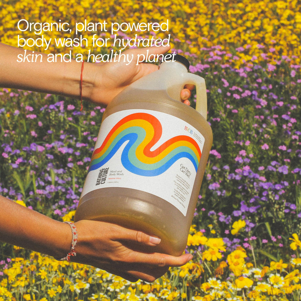 Bathing Culture Meadow Vision Organic Body Wash – 1 Gallon, Biodegradable & Vegan